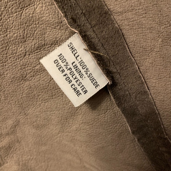 THINK TANK BROWN GENUINE SUEDE LIGHT JACKET - Picture 12 of 12